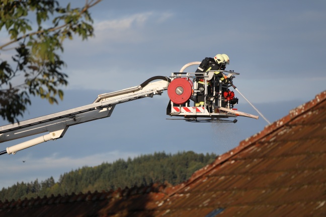 Großbrand auf Bauernhof in Krenglbach