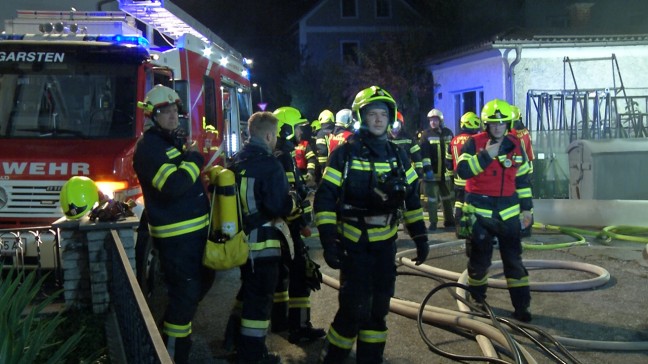 Fünf Verletzte bei Brand eines Wohnhauses in Garsten