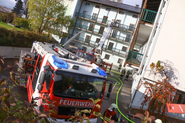Abbruchreifes Seniorenheim als perfekte bungslocation fr die Einsatzkrfte in Vorchdorf