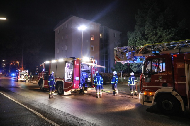 Brand in einer Wohnung in Gmunden