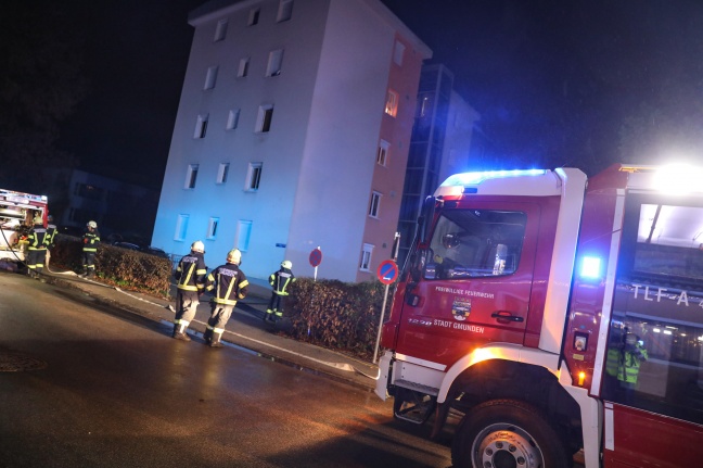Brand in einer Wohnung in Gmunden