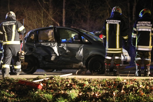 Schwerer Verkehrsunfall auf Innviertler Straße bei Taufkirchen an der Trattnach