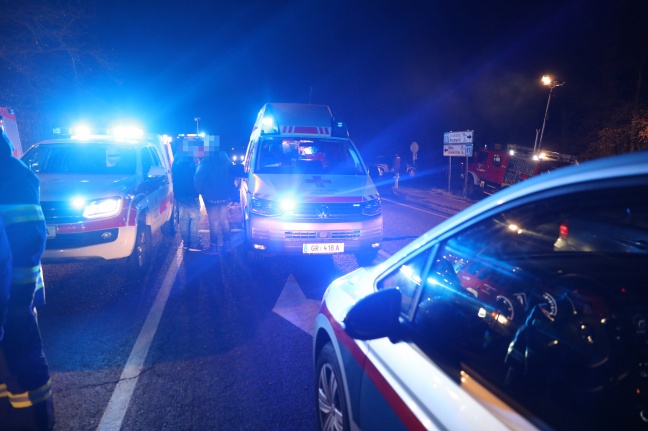 Schwerer Verkehrsunfall auf Innviertler Straße bei Taufkirchen an der Trattnach