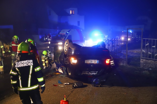 Verkehrsunfall in Pfarrkirchen bei Bad Hall fordert einen Schwerverletzten