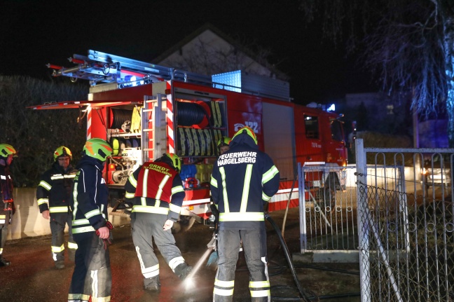 Brand bei einem Wohnhaus in Hargelsberg