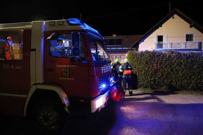 Brand im Keller eines Einfamilienhauses in Schlierbach