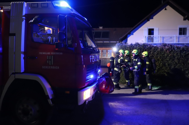 Brand im Keller eines Einfamilienhauses in Schlierbach