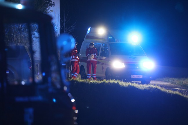 Sieben Feuerwehren bei Brand in einem Holzverarbeitungsbetrieb in Pram im Einsatz