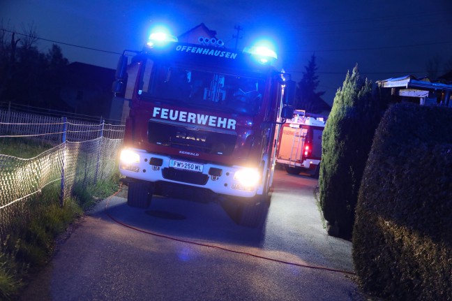 Zwei Feuerwehren bei Brand in Offenhausen im Einsatz