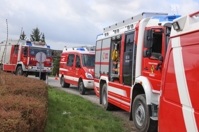 Brand einer Imbisshütte in Gunskirchen - Drei Feuerwehren im Einsatz