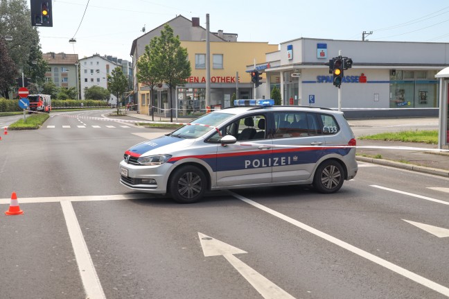 Banküberfall mit Bombendrohung in Linz-Bindermichl-Keferfeld