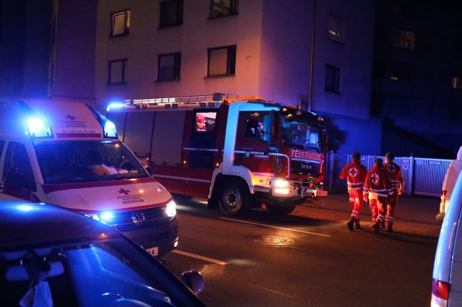 Größerer Einsatz aufgrund von angebranntem Kochgut in einer Wohnung in Wels-Innenstadt