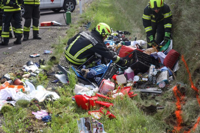 Eine Schwerverletzte bei Verkehrsunfall auf Innkreisautobahn in Meggenhofen