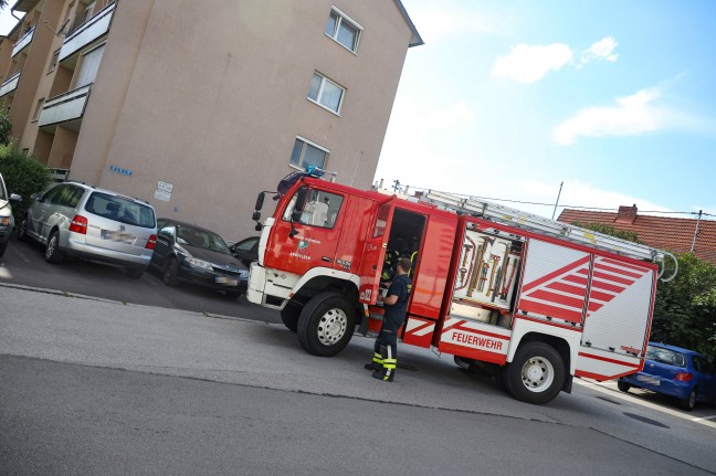 Angebranntes Kochgut in einer Wohnung in Ansfelden lst greren Einsatz aus