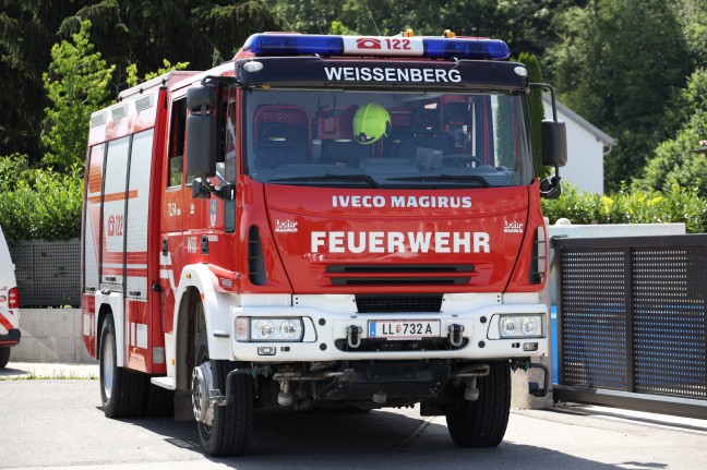 Drei Feuerwehren bei gemeldetem Küchenbrand in Neuhofen an der Krems im Einsatz