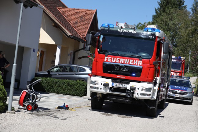Chlorgasaustritt bei Pool eines Wohnhauses in Neuhofen an der Krems fordert einen Verletzten