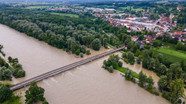 Sinkende Pegel: Hochwassersituation in Oberösterreich entspannt sich