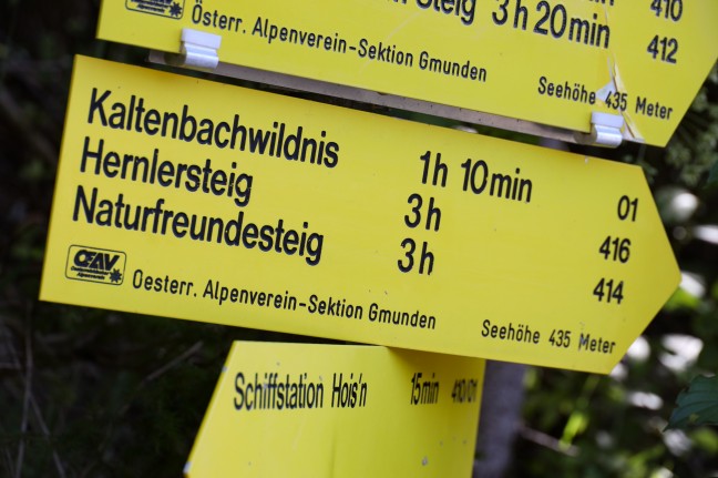 Suchaktion nach vermisstem Bergsteiger am Traunstein in Gmunden