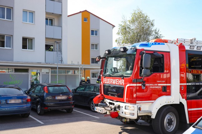 Angebranntes Kochgut: Feuerwehr in einer Wohnung in Wels-Vogelweide im Einsatz