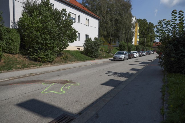 Toter 20-Jähriger auf Straße in Linz-Froschberg - Polizei sucht Taxilenker als wichtigen Zeugen