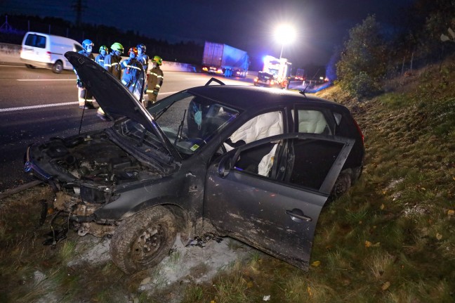 Schwerer Verkehrsunfall auf Innkreisautobahn bei Haag am Hausruck