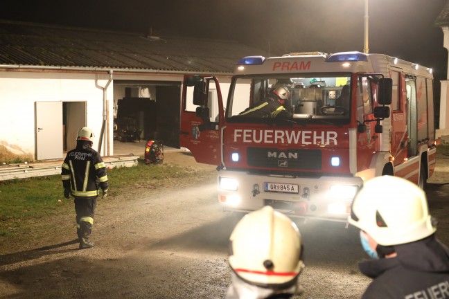Brand im Nebengebäude eines Bauernhofes in Pram gerade noch rechtzeitig entdeckt