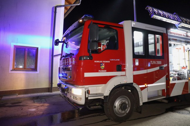 Brand in einem Wohnhaus in Pilsbach sorgt für Einsatz der Feuerwehr