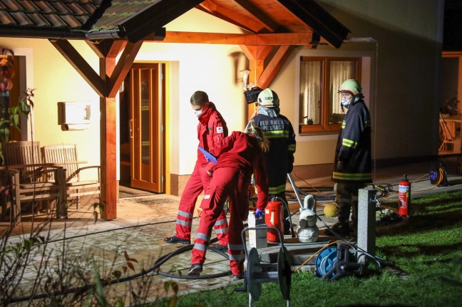 Brand in einem Wohnhaus in Pilsbach sorgt für Einsatz der Feuerwehr