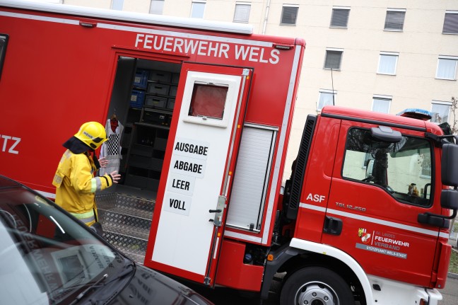 Brand in einer Wohnung in Wels-Neustadt fordert einen Verletzten