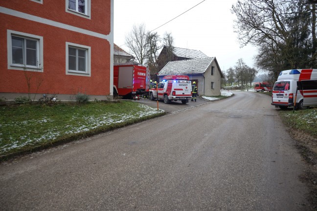 Altbauer bei landwirtschaftlichem Unfall auf Bauernhof in Bachmanning tdlich verletzt