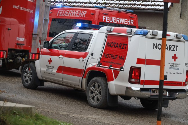 Altbauer bei landwirtschaftlichem Unfall auf Bauernhof in Bachmanning tdlich verletzt