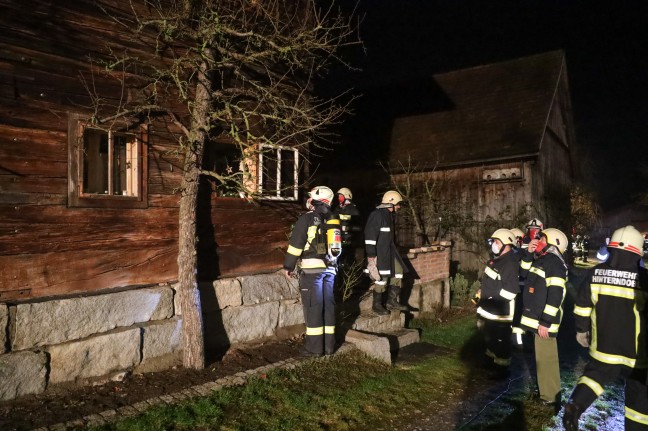 Vier Feuerwehren bei Brand in Dorf an der Pram im Einsatz