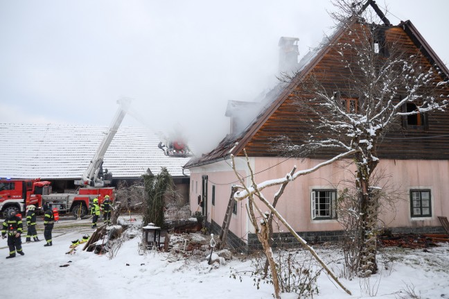 Fünf Verletzte bei Brand eines Wohnhauses in Spital am Pyhrn