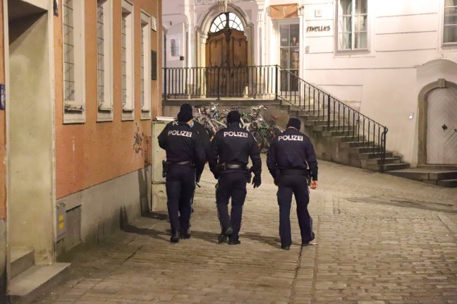 Lokalbetreiberin in Linz-Innere Stadt sperrt trotz Lockdown wieder auf - Großeinsatz der Polizei