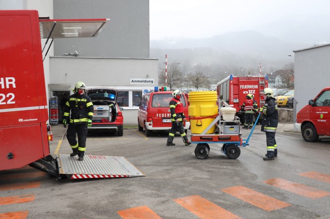 Gefahrstoffeinsatz nach Austritt von Schwefelhexafluorid bei Betrieb in Kirchdorf an der Krems