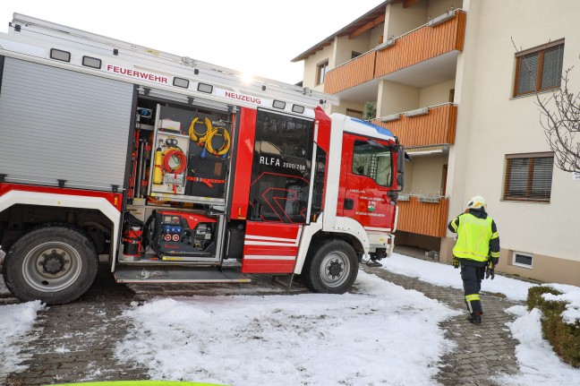 Vier Feuerwehren bei Wohnungsbrand in Sierning im Einsatz