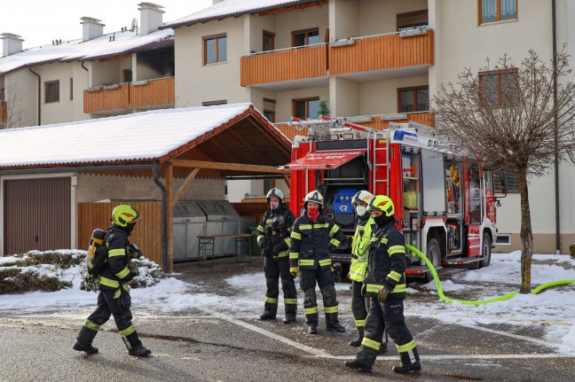 Vier Feuerwehren bei Wohnungsbrand in Sierning im Einsatz