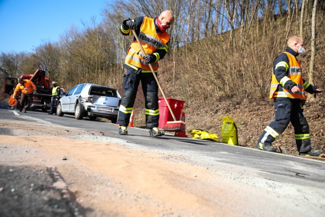 Zwei Verletzte bei Verkehrsunfall in Marchtrenk