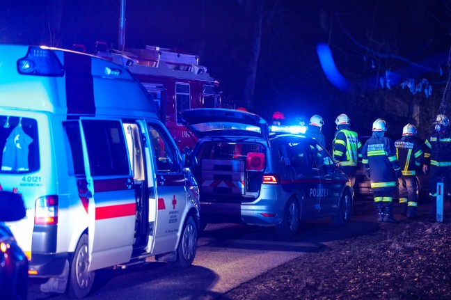 Tdlicher Verkehrsunfall im Aschachtal bei Stroheim