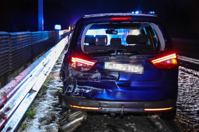 Gleich mehrere Verkehrsunfälle auf Welser- und Westautobahn nach starkem Graupelschauer