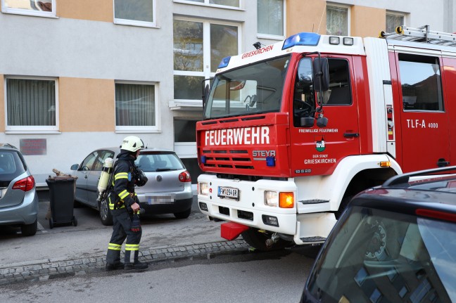 Brand in der Küche einer Mehrparteienhauswohnung in Grieskirchen