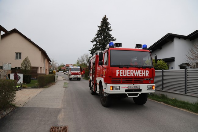 Brand in einer Küche eines Hauses in Altenberg bei Linz rechtzeitig gelöscht