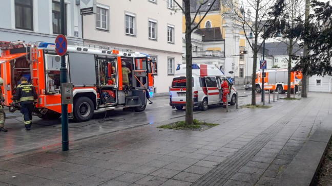 Kleinbrand in einem Geschäftslokal in Linz-Innere Stadt führte zu Einsatz der Feuerwehr