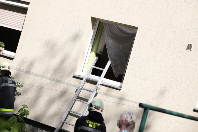 Inversionswetterlage: Rauchverschleppung von einem Kamin zum anderen in Wohnhaus in Wels-Neustadt