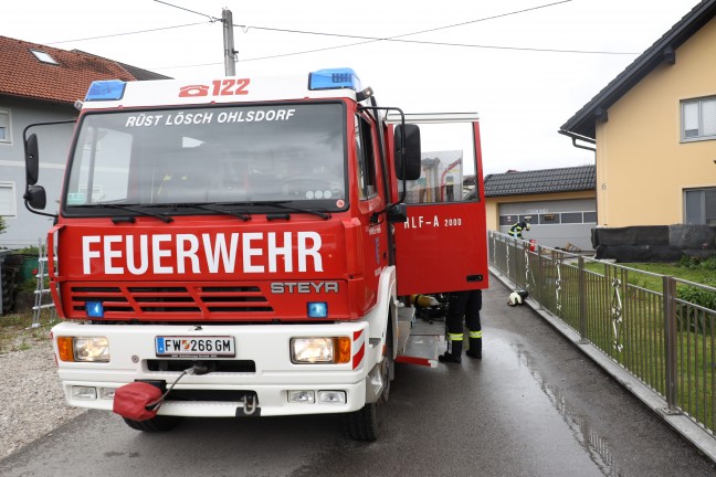 Brand im Keller eines Hauses in Ohlsdorf sorgt fr Einsatz zweier Feuerwehren