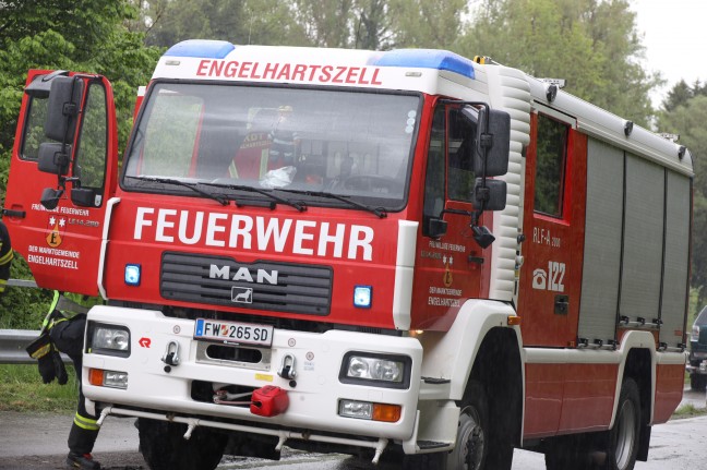 Kollision zweier PKW auf Nibelungenstraße bei Engelhartszell fordert eine verletzte Person