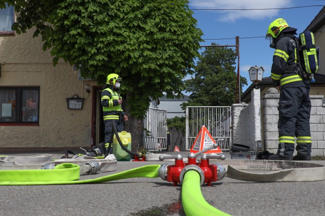 Explosionsgefahr nach Flssiggasaustritt bei Chinarestaurant in Marchtrenk