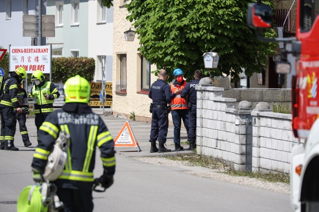 Explosionsgefahr nach Flssiggasaustritt bei Chinarestaurant in Marchtrenk
