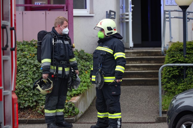 Brand von Unrat in einer Wohnung in Wels-Vogelweide