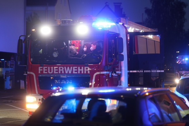 Einsatz der Feuerwehr nach wahrgenommener Rauchwolke in Wels-Vogelweide